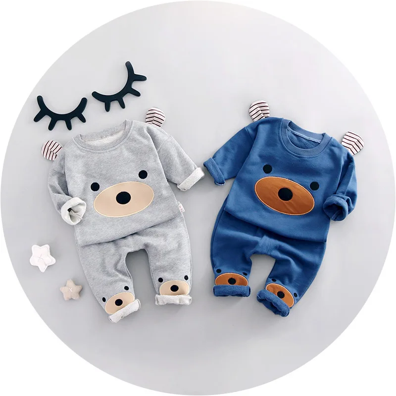 1 2 3 4 Year Boys Clothes Long Sleeve Cartoon Shirts Pants 2pcs Kids Suits for 2018 New Spring Toddler Children Clothing Se | Детская