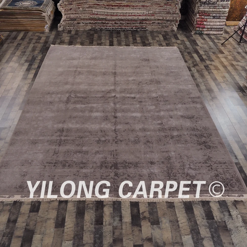 Goedkoop YILONG 10'x13. 8' 100% Wol Handgemaakte Tapijten Professioneel Gereinigd Grote Zijn Deken Klassieke Wol Tapijten (CQG54S10x13.8)