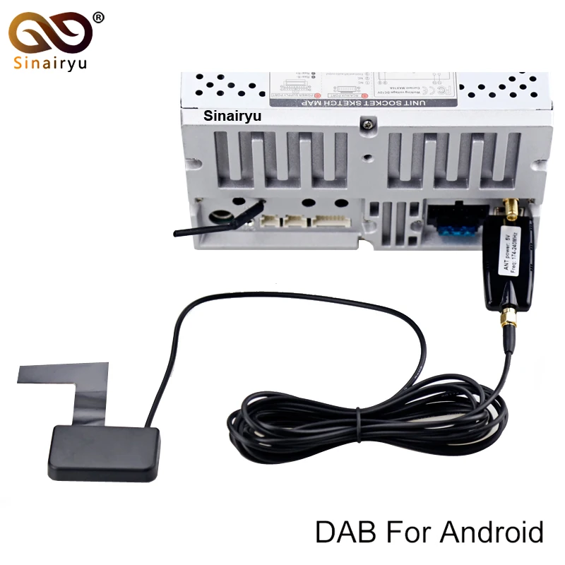Автомобильный DVD DAB/DAB+ usb донгл тюнер/коробка USB цифровой Аудио вещательный приемник включает антенну работает для Европы