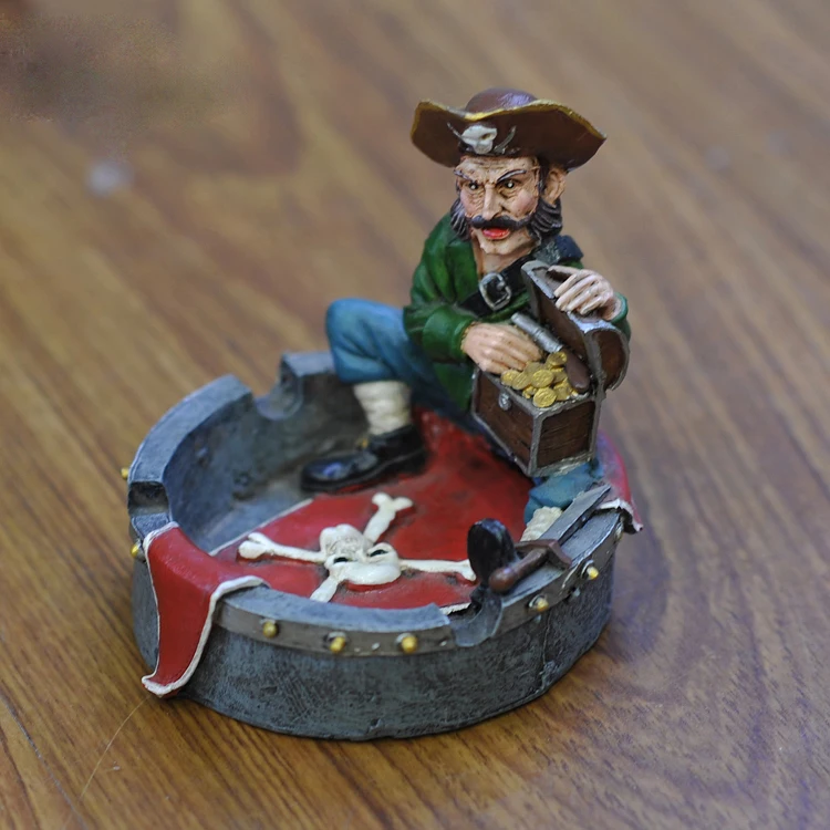 Крутая Пиратская домашняя декоративная пепельница | Дом и сад