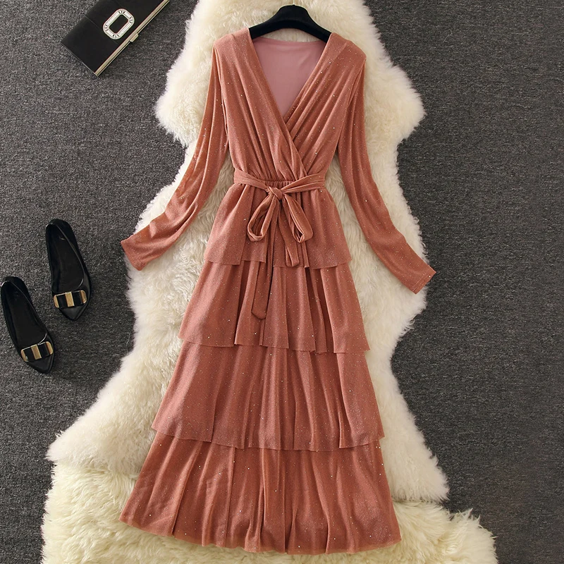 Весенне осеннее платье женская одежда 2020 винтажное элегантное корейское