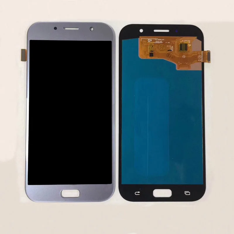 A720 Amoled lcd для Samsung Galaxy A7 2017 A720F дисплей кодирующий преобразователь сенсорного