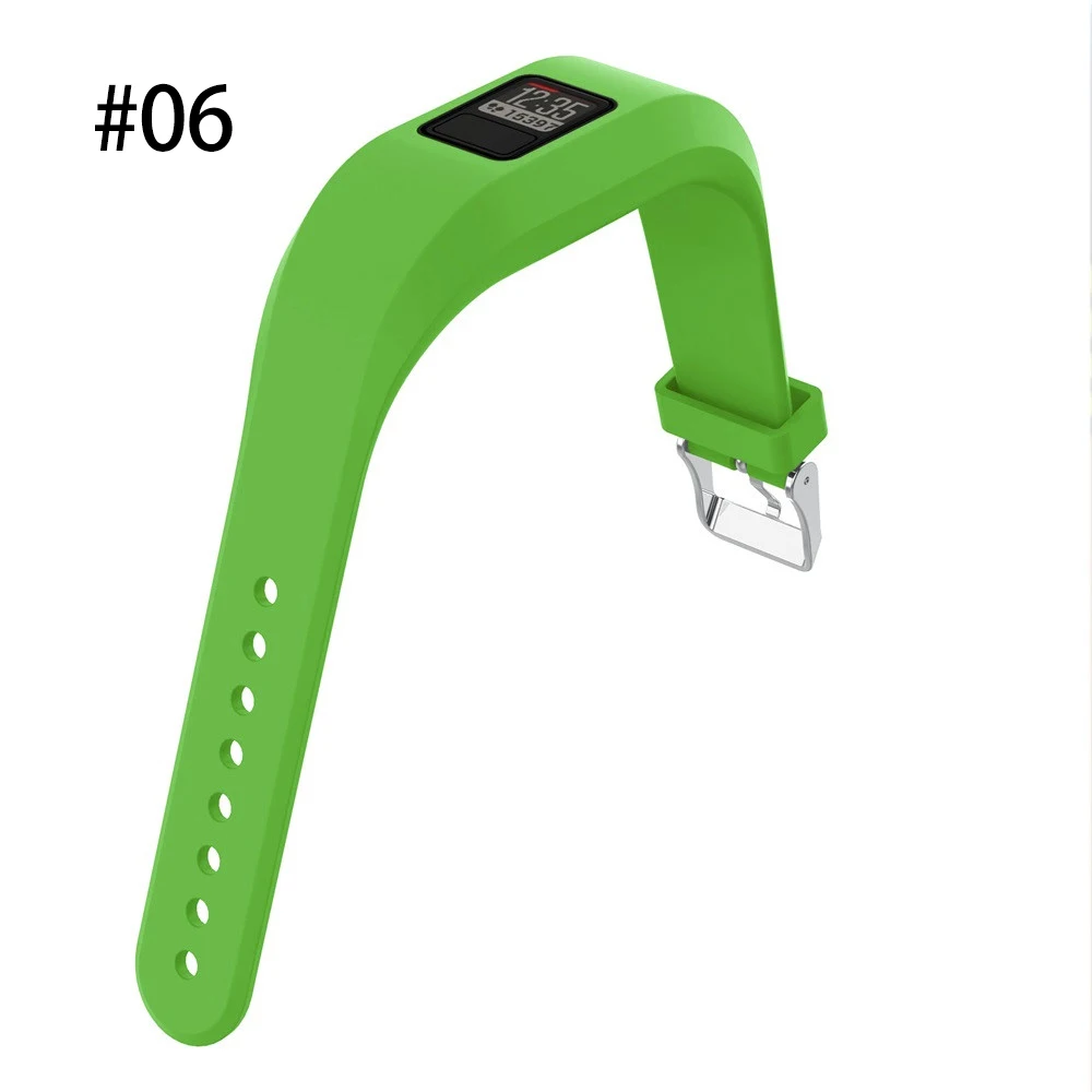 Умный ремешок на запястье для Garmin Vivofit 3 Band Регулируемый смарт-браслет сменный ремешок SmartWatch силиконовый ремешок для браслета - Цвет: green