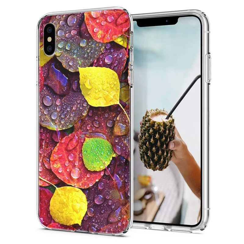 Мягкий чехол для телефона iPhone 6 XS Max чехлы из ТПУ цветной с изображением неба