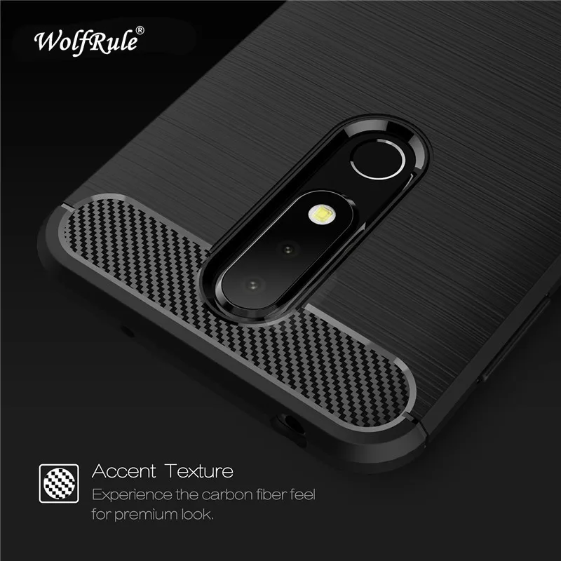 Чехол wolfrole для Nokia X6 Ударопрочный Мягкий матовый чехол из ТПУ 2018 TA-1099 Fundas |