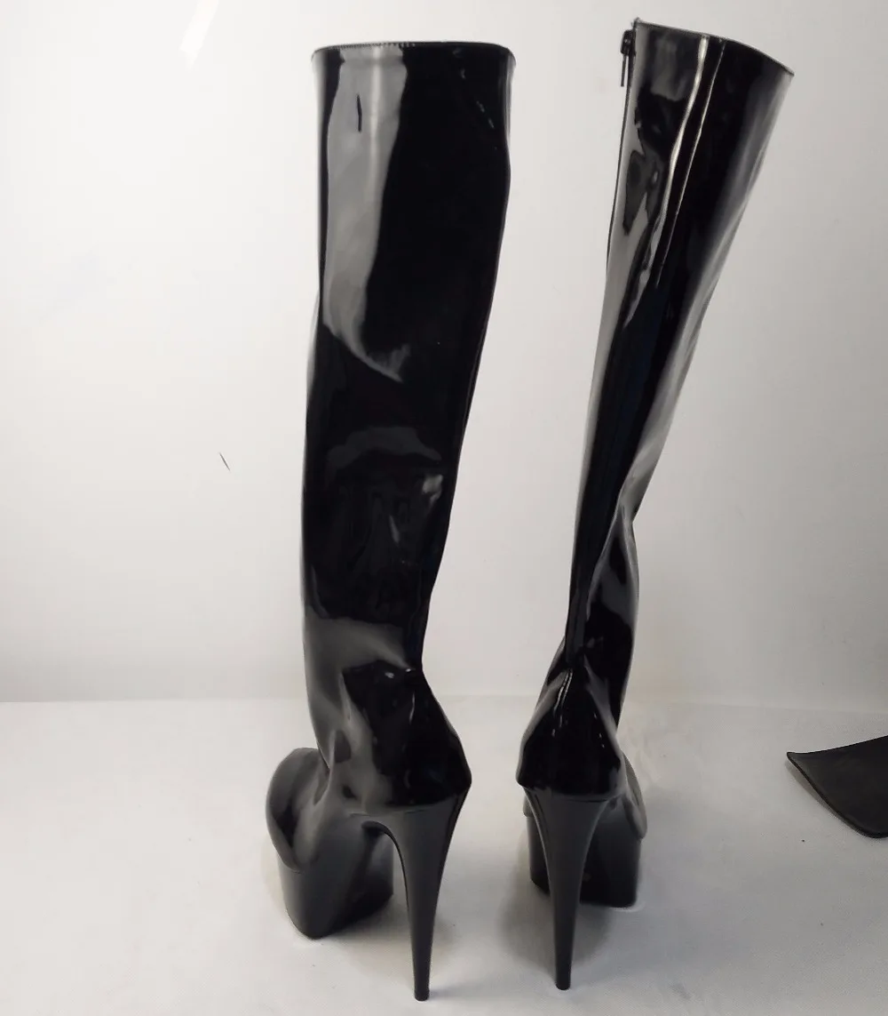15 cm high boots sexy dynamic women shining nightclub shoes wear evening dance | Спорт и развлечения