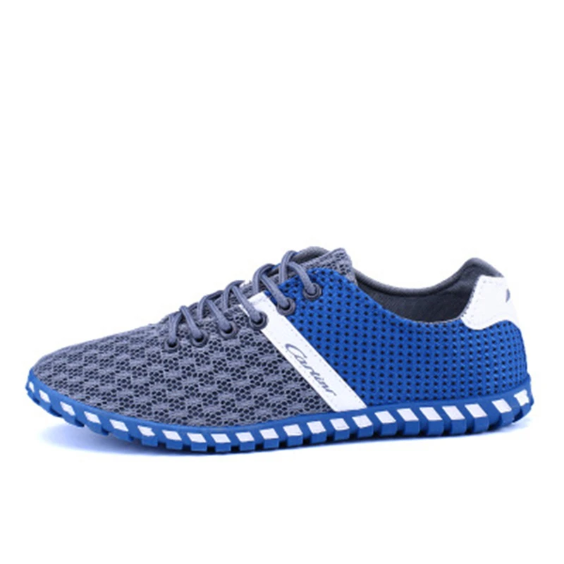 Новинка 2017 года Мужская Мода Обувь Zapato Повседневное с дышащей сеткой без каблука