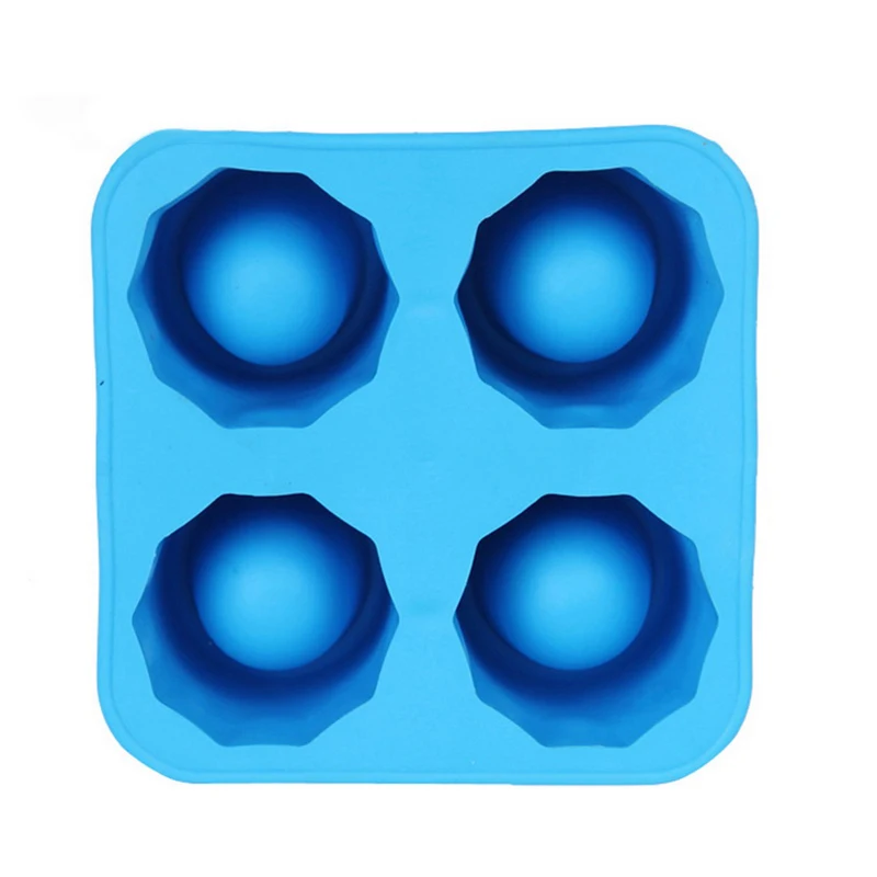 blue Hoomall лед для напитков лоток забавная форма кубик для заморозки льда плесень для льда многоразовая 4 чашки форма для льда чашечка вечерние аксессуары - Цвет: blue