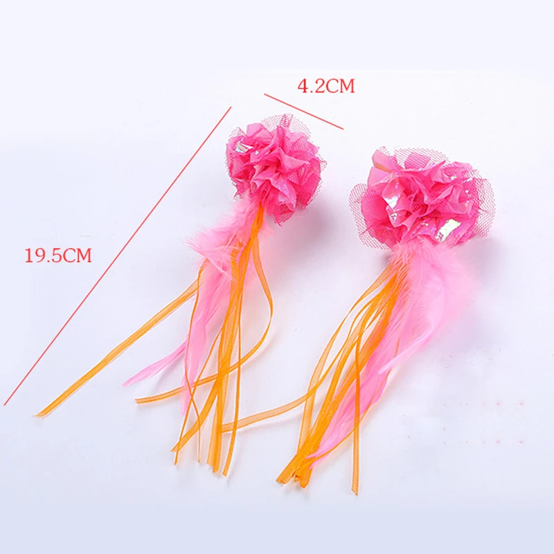 10 шт./лот красочные кошачьи майларовые гофрированные шарики игрушки для кошек