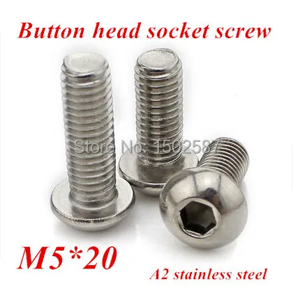 100 шт./лот M5 * 20 Bolt A2 70 ISO7380 болт/болт из нержавеющей стали SUS304 m5x20 мм|sus304|stainless steelsus304