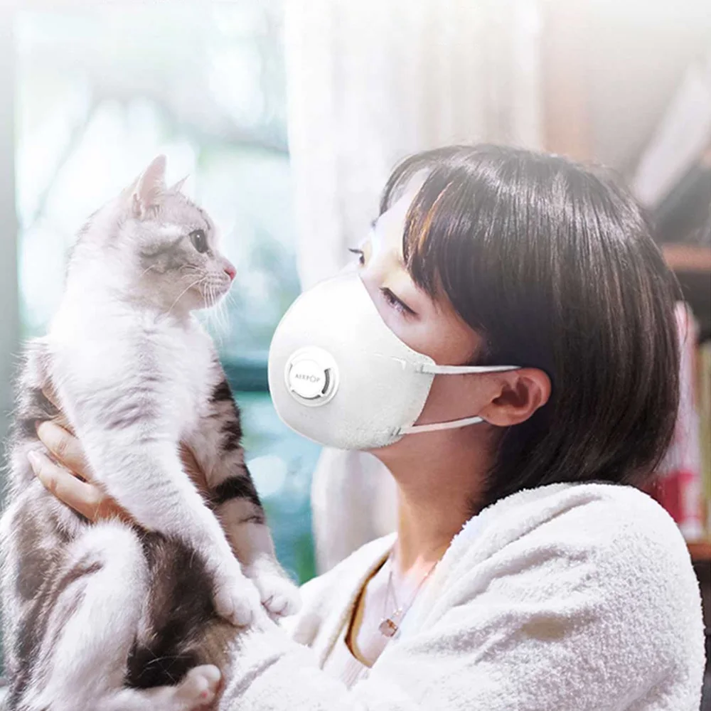 2 шт./лот, Xiaomi Mask Mijia Airpop, портативная, PM2.5, анти-Дымчатая маска, регулируемая, для ушей, удобная, для Xiomi Masks, умный дом