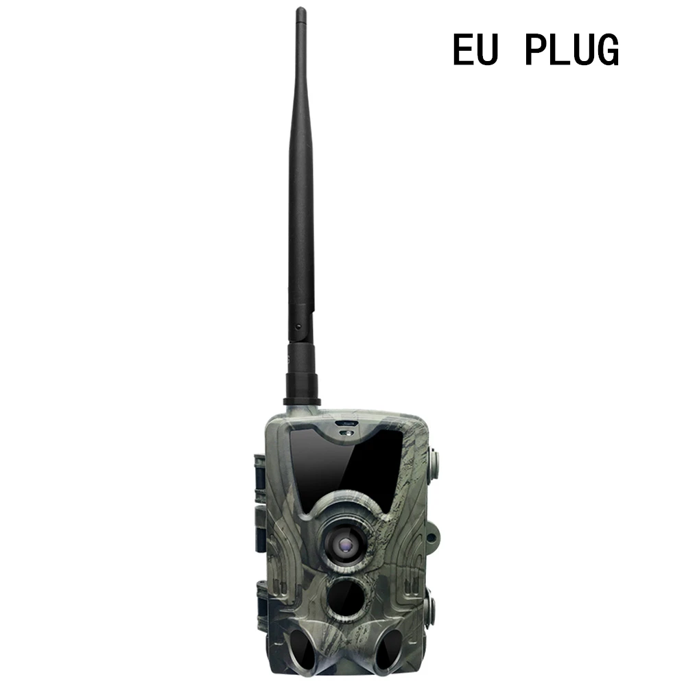 EU Version HC-801LTE 4G многофункциональная водонепроницаемая охотничья камера 16MP 64GB отслеживающая камера IP65 ловушка 0,3 MMS/SMS/SMTP/FTP полевая камера - Цвет: EU Version