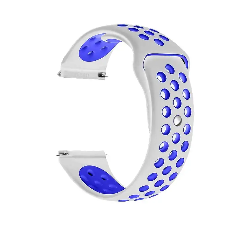 22 мм силиконовый спортивный ремешок для samsung Galaxy Watch 46 мм SM-R800NZSAXAR 20 мм Amazfit ремешок Bip для Galxy Watch 42 мм браслет