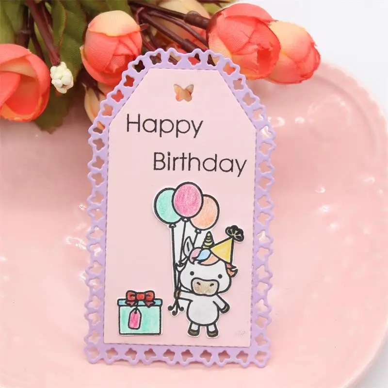 Металлические режущие штампы для скрапбукинга/фотоальбома с декоративным