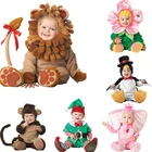 Детский карнавальный комбинезон для мальчиков и девочек, детский комплект одежды для малышей, Трицератопс, комбинезоны, Одежда для младенцев