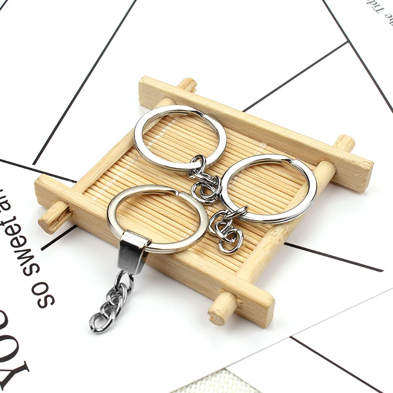 MEIBEADS 8 видов стилей брелок с родиевым покрытием Круглый раздельный брелок|keychain