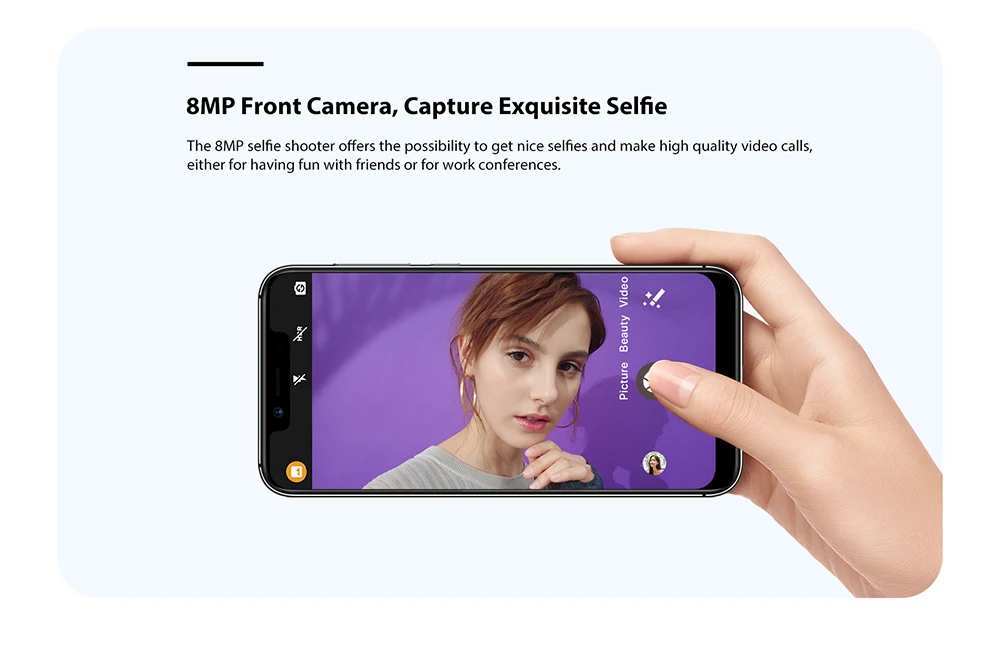 Смартфон UMIDIGI A3 Pro Android 9,0 с полным экраном 5," 19:9 3 ГБ ОЗУ 32 Гб ПЗУ четырехъядерный 12 Мп+ 5 Мп разблокировка лица двойной 4G
