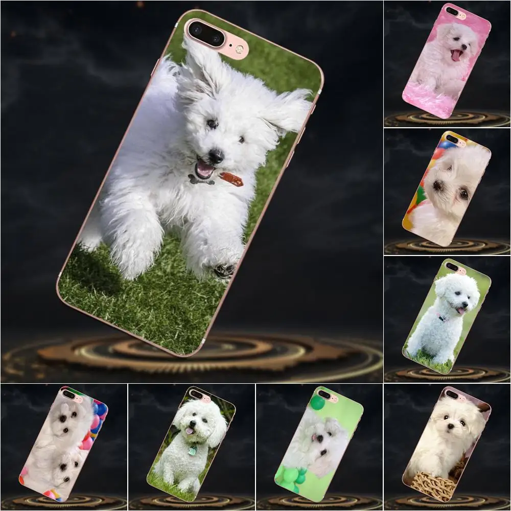 Мягкий чехол для Sony Xperia Z Z1 Z2 Z3 Z4 Z5 compact Mini M2 M4 M5 T3 E3 E5 XA XA1 XZ Premium I Love My Bichon Frise Dog