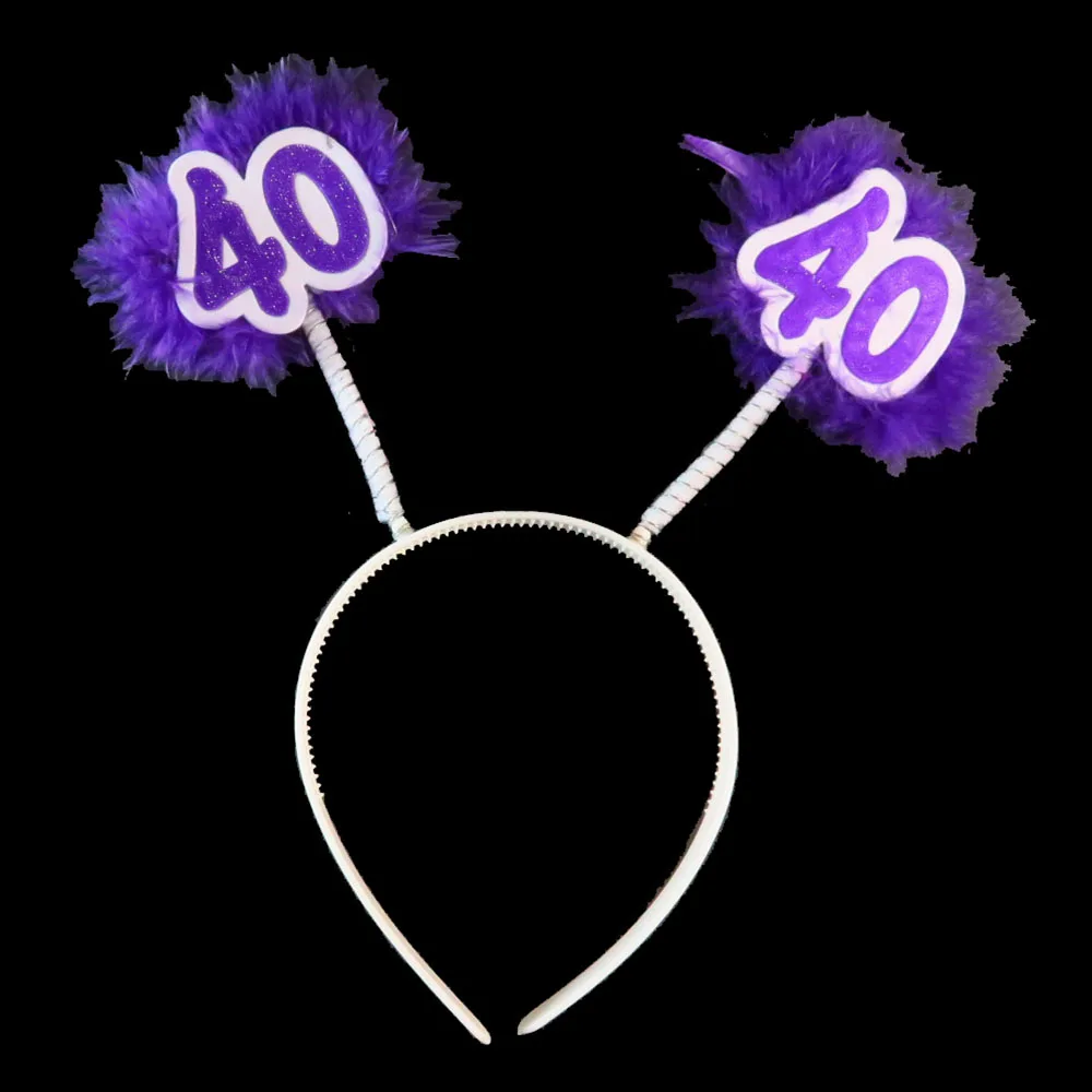 Украшение для дня рождения сделай сам фиолетовая повязка на голову украшение