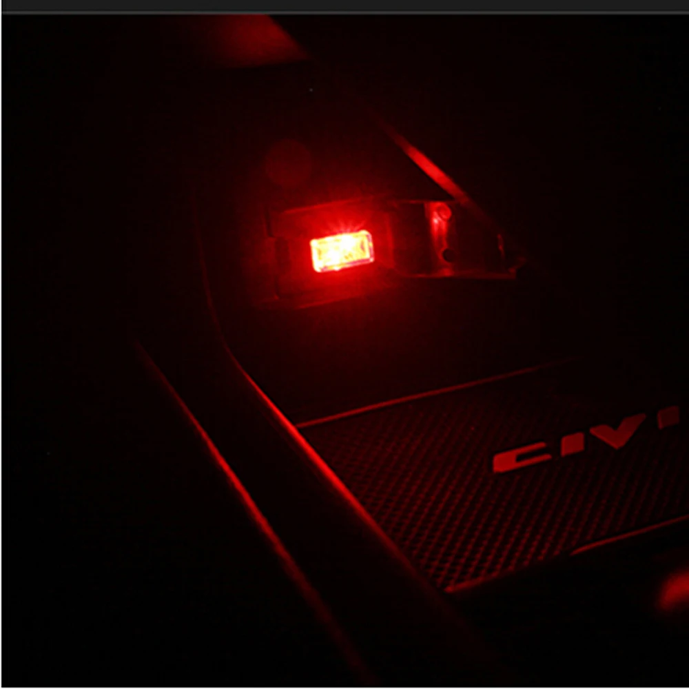 Автомобильный Универсальный светодиодный декоративный светильник с USB