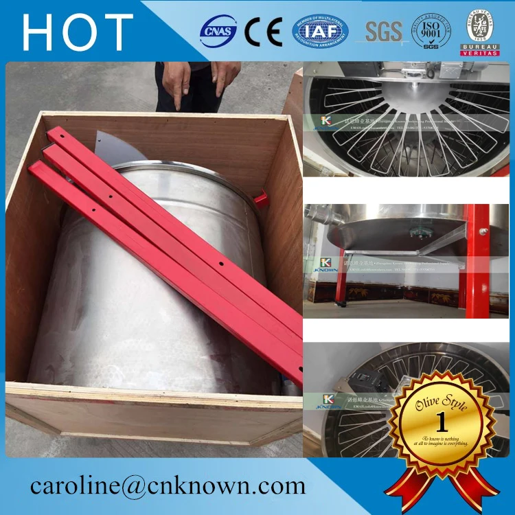 Электродвигатель из нержавеющей стали с 24 рамками для обработки меда|extractor|extractor