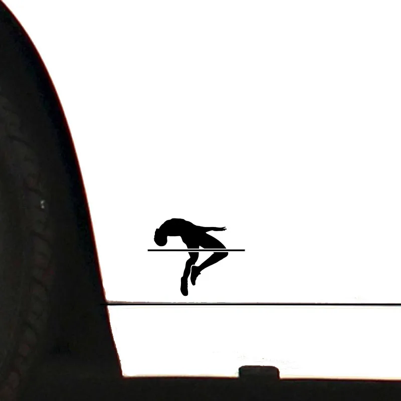 QYPF 13.2*10.6 Coolest High Jump Athlete Decor Car Sticker Vinyl Silhouette Accessories C16-2042 | Автомобили и мотоциклы