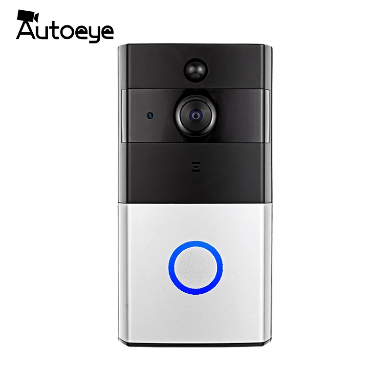 Autoeye беспроводной WiFi видео дверной звонок 720P дверной Звонок камера ночного видения Двусторонняя аудио батарея управление DoorCam