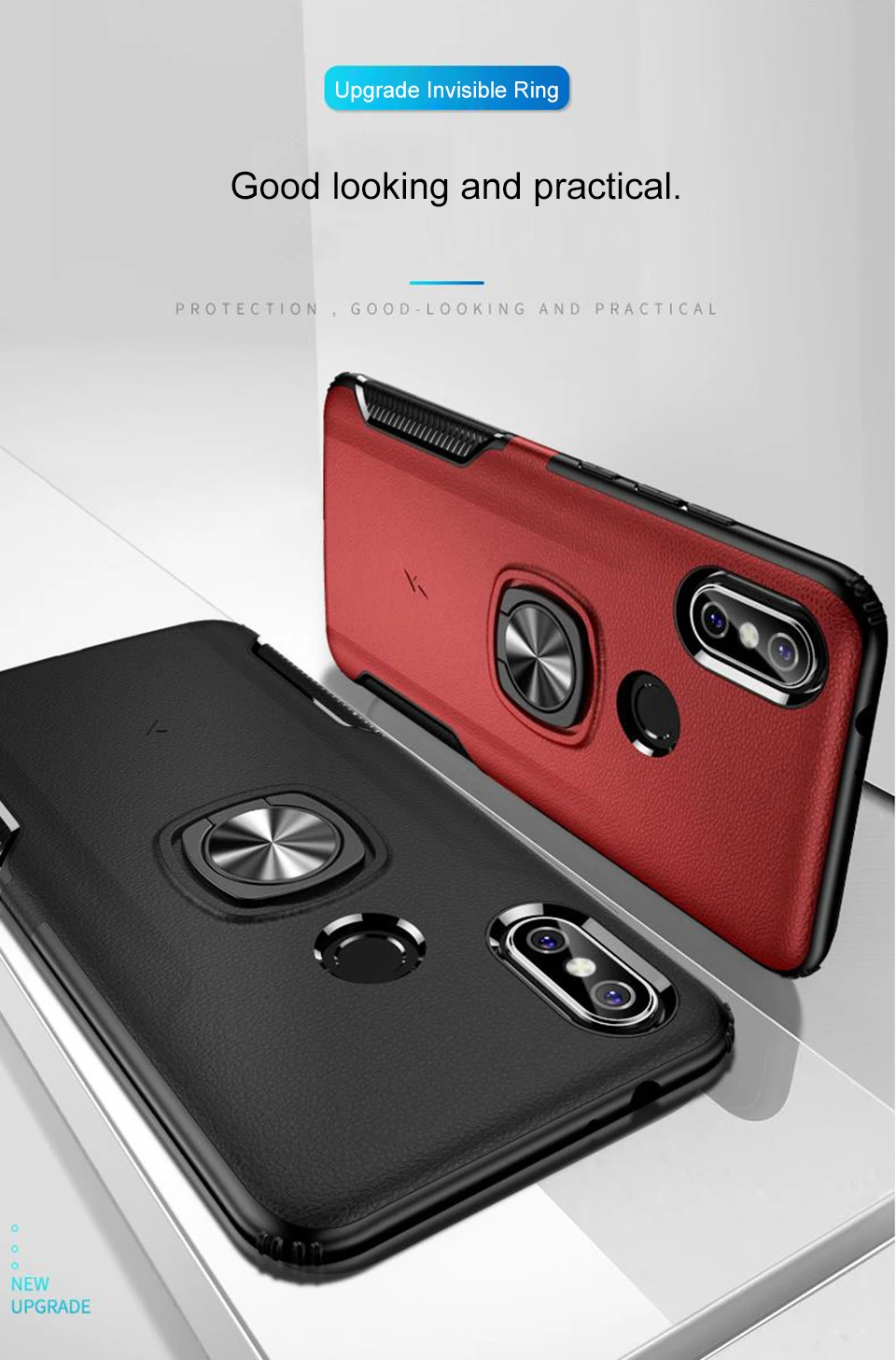 Чехол для телефона Xiaomi Mi 8 Pocophone F1 Redmi 6 Pro Note 4X PC и TPU противоударный