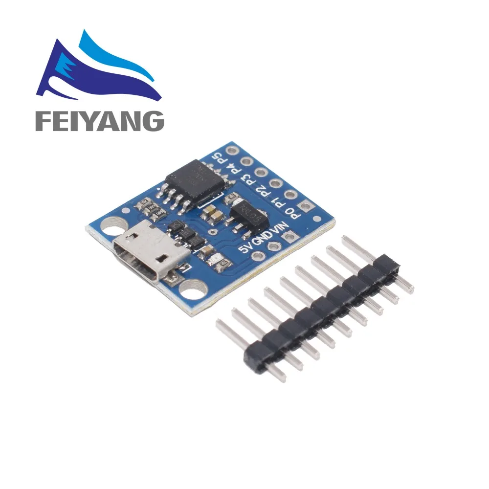 1 шт. синий черный TINY85 Digispark Kickstarter микро макетная плата ATTINY85 модуль для Arduino IIC IEC USB