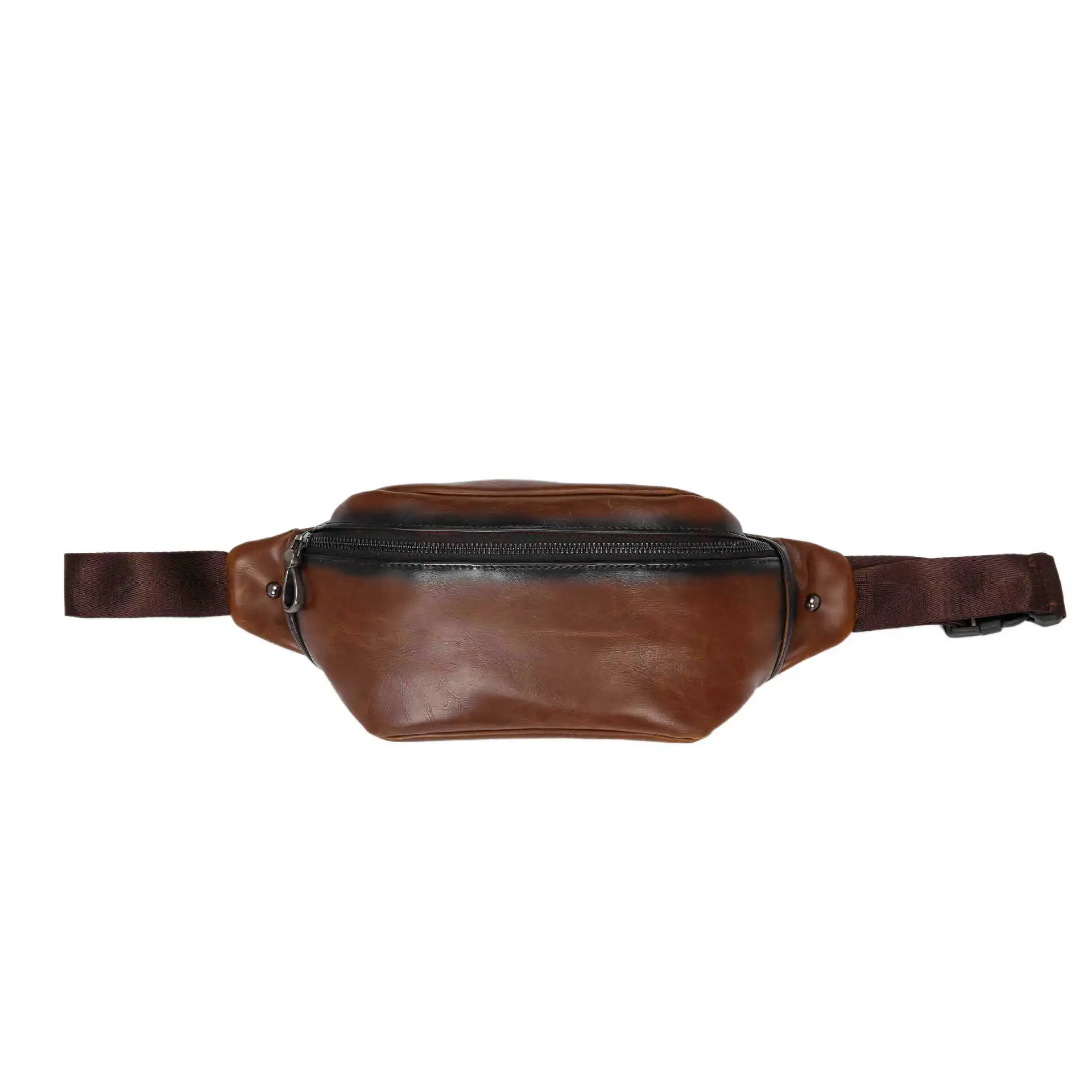 Винтажная деловая Мужская нагрудная сумка из искусственной кожи карман для