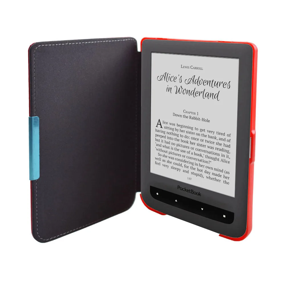 Фото Чехол-книжка Pocketbook Basic 2 Touch Lux2, для PB 614, 615, 624, 625, 626, электронной книги, магнитный закрывающийся чехол №4