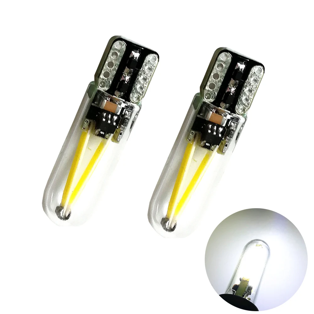 Светодиодные лампы YSY 200 шт./лот T10 W5W Led 192 168 Cob автомобильные с филаментом
