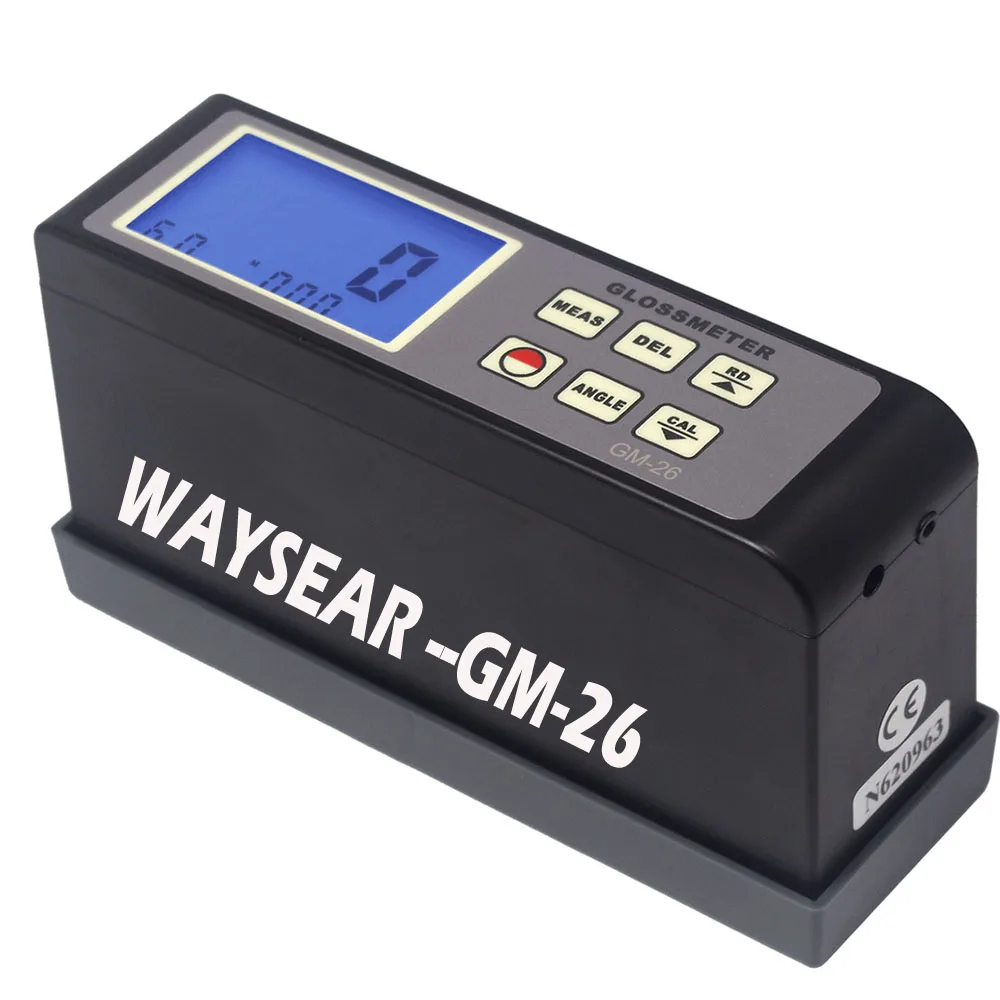 GM-6 блескомеру диапазон 0 1-200Gu 20 Угол Портативный цифровой Glossmeter с голубой