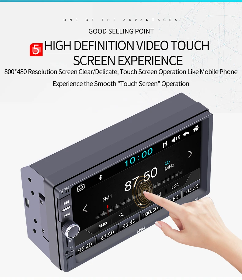 360° Reversing Image Radio Carplay 2 Din Radio Coche Autoradio Bluetooth Mirror Link 2din Car Stereo Audio Radios USB FM AUX TF
