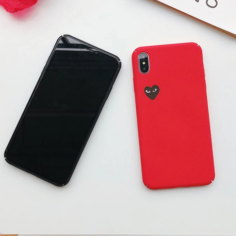 Любовь Игра CDG Comme des Garcons матовый чехол для Apple iPhone 6 S Plus 7 plus Coque 8 X 10 XR XS Max 360