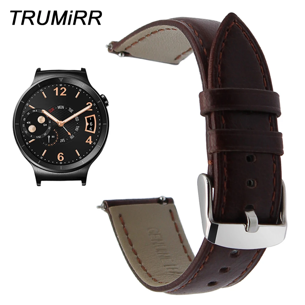 Ремешок из натуральной кожи Crazy Horse 18 мм для Huawei Watch 1st Asus ZenWatch 2 женский 1 45 дюйма с