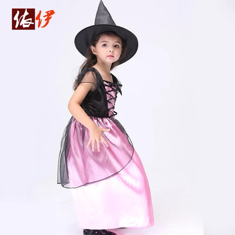 Костюм для косплея ведьмы из аниме на Хэллоуин детская одежда сценического танца