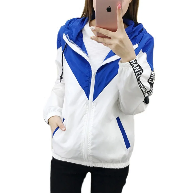 Весенняя новинка куртка-бомбер с капюшоном унисекс ветровка Студенческая куртка