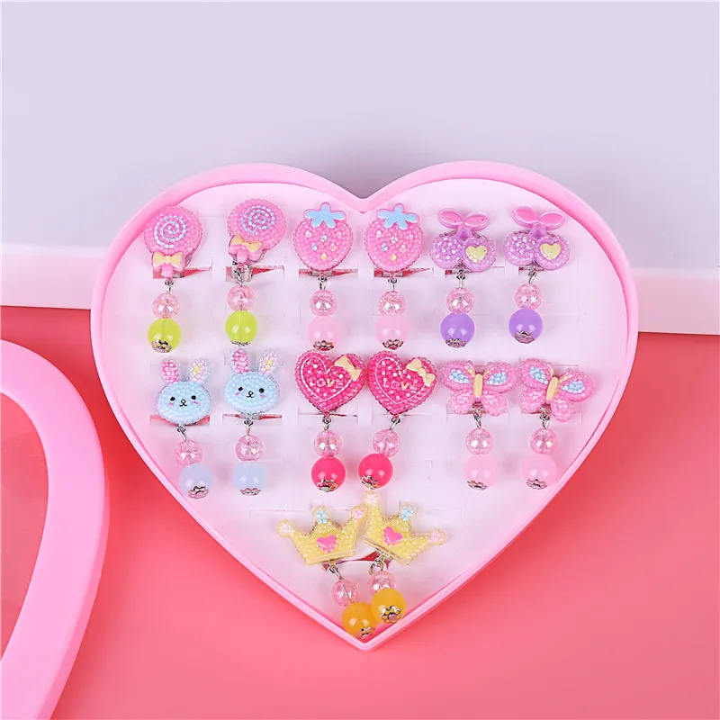 7 пар/компл. модные серьги-гвоздики из полимерной глины набор сережек ручной