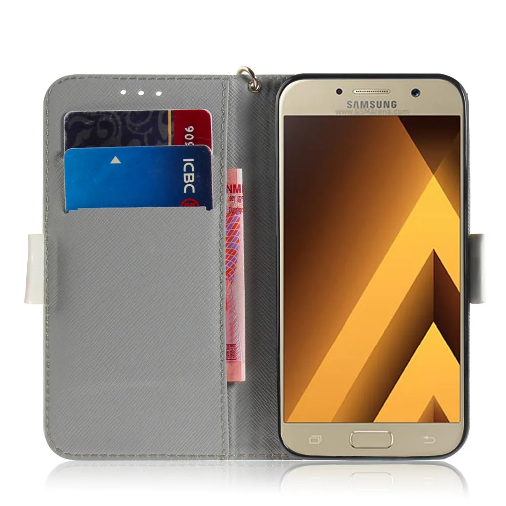 Роскошный чехол портмоне с откидной крышкой для Samsung A5 2017 S7 EDGE в виде книжки