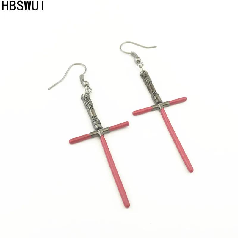 

HBSWUI Laser sword Earrings High Quality Fshion Metal Jewelry Gifts for Woman Girl Men