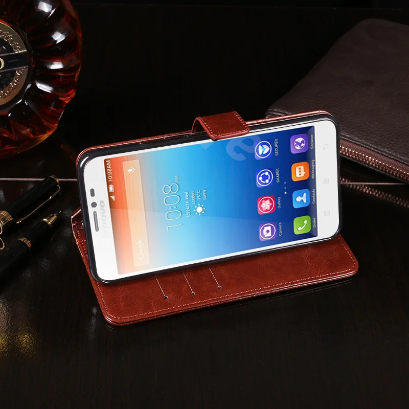 Кожаный чехол-книжка iTien с магнитной застежкой для Lenovo S60 S90 S660 S850 ТПУ силиконовый