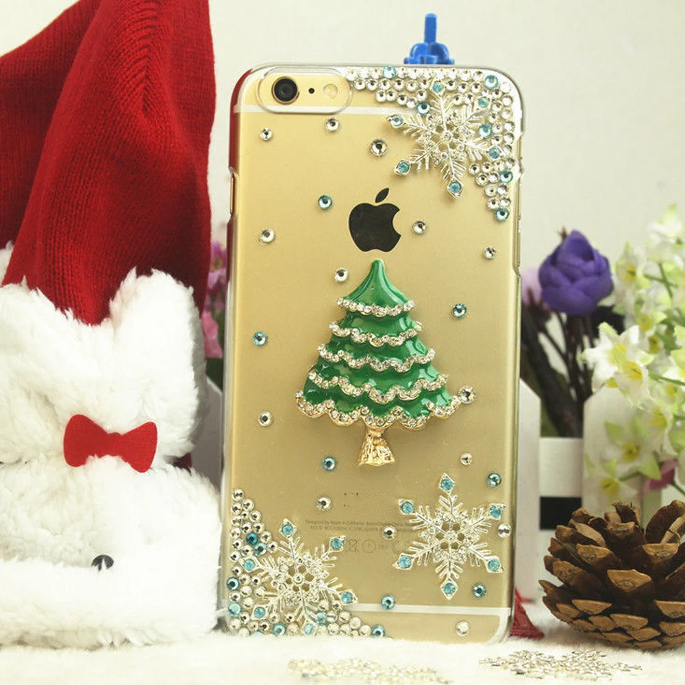 Блеск Кристалл Rhinestone чехол для iPhone 7 Plus TPU + PC акрил DIY уникальный алмаз защитная