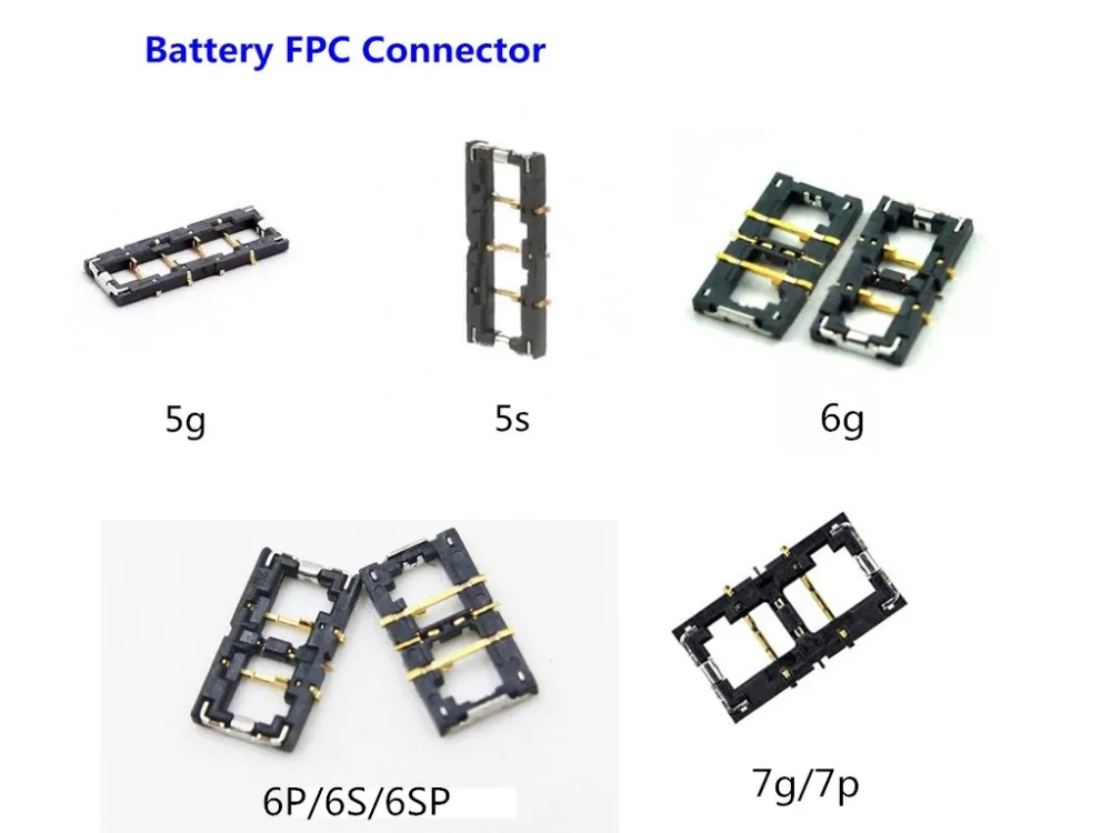 Разъем для аккумулятора iphone 4 4S 5 5S 6 7 8 plus X внутренний разъем панель Держатель