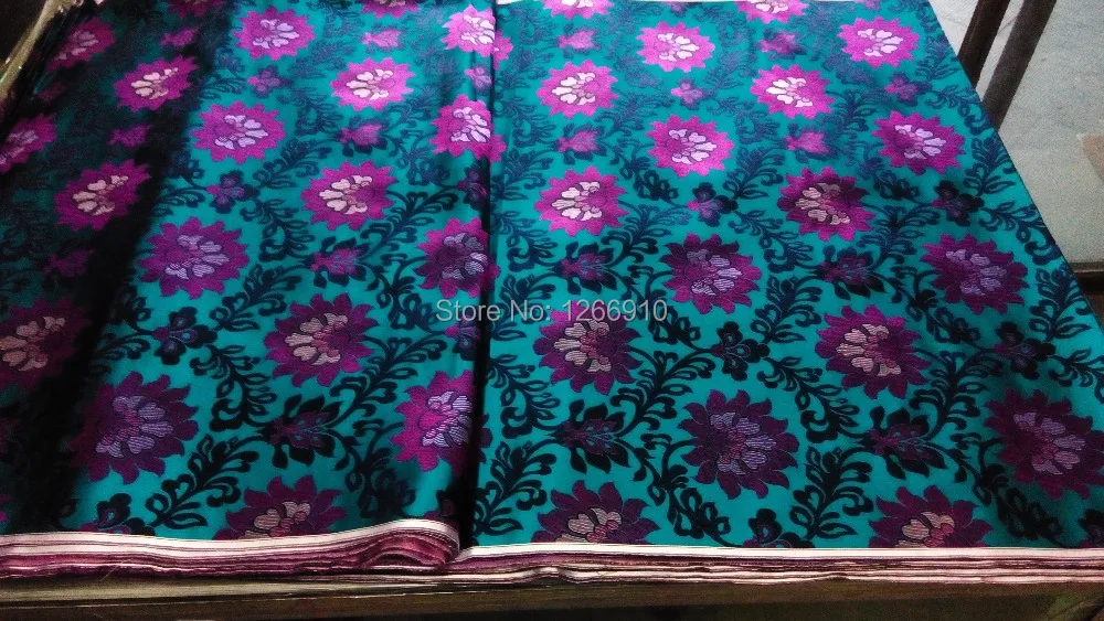 Ткань женская из дамасской ткани темно зеленого цвета|silk brocade|damask fabricfabric fabric |