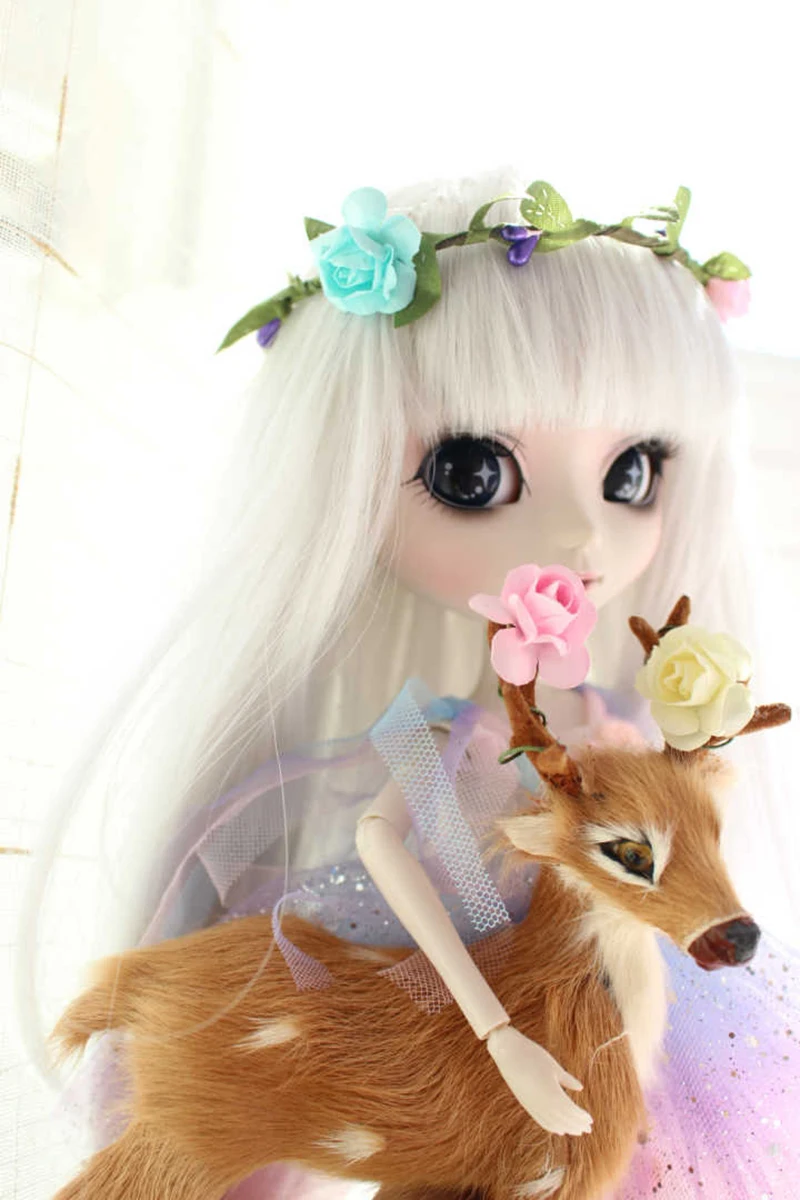 Супер фея Blyth кукла небо сияющее платье с лентой для волос для Blyth, Pullip, Kurhn, Licca, Momoko куклы 1 набор = 2 шт без куклы