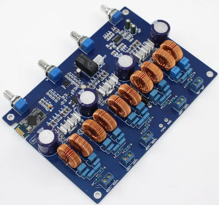 

SUQ Новинка 4,1 каналов TPA3116 4*50 Вт + 100 Вт Цифровой стерео Bluetooth бас усилитель мощности плата