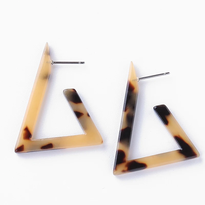 

Square/Triangle Tortoiseshell Earrings for Women Acrylic Acetate Geometric Earrings OL Fashion Jewelry Pendientes Oorbellen 2021