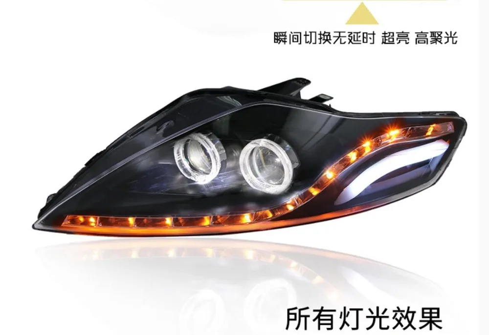 LED Headlights For Ford Mondeo 2007-2012 Car Led Lights Double Xenon Lens Accessories Daytime Running Fog Light | Автомобили и