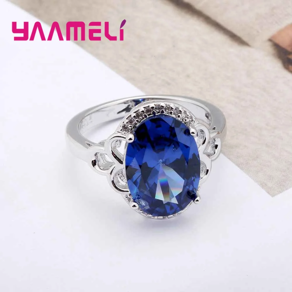 Женское кольцо из серебра 925 пробы с фианитом|crystal wedding ring|ring 925wedding rings |